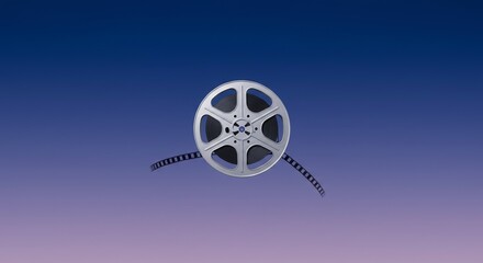 Film reel against gradient background suggesting cinema history and storytelling