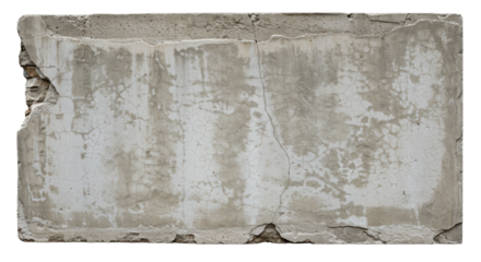 Set of concrete cement wall, building barriers or borders, isolated on a transparent background. PNG, cutout, or clipping path.