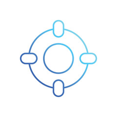 Lifebuoy vector icon