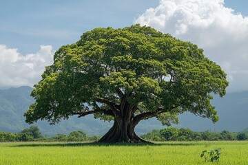 lonely tree in the field