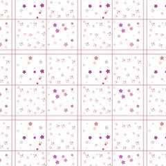 seamless pattern with pink hearts