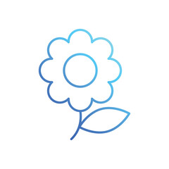 Tropical Flower vector icon