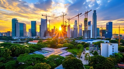 Fototapeta premium - urban development