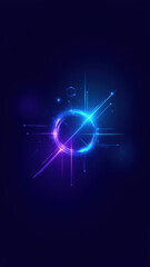 Fototapeta premium A futuristic digital art representation featuring abstract shapes and vibrant colors, evoking a sense of technology and innovation commonly associated with ci/cd processes.
