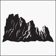 Obraz premium silhouette of a cliff