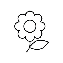 Tropical Flower vector icon