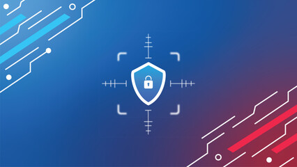 Cyber security protection background