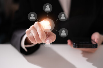 Online affiliate marketing business strategy digital advertising network concept