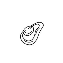 hand drawn fruit doodle