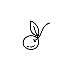 hand drawn fruit doodle