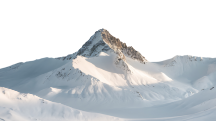 Majestic Snow-Covered Mountains Under a Clear Blue Sky