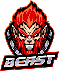 Beast head mascot