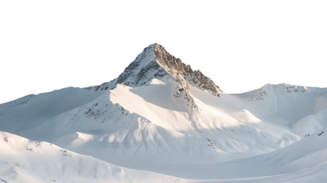 Majestic Snow-Covered Mountains Under a Clear Blue Sky