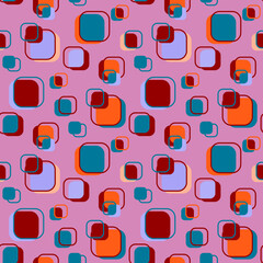 Vector - colorful square seamless pattern, small.
