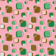 Vector - colorful square seamless pattern, small.