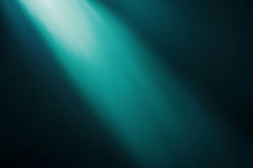 Obraz premium Abstract Teal Light Beam Background Dark Moody Gradient Texture