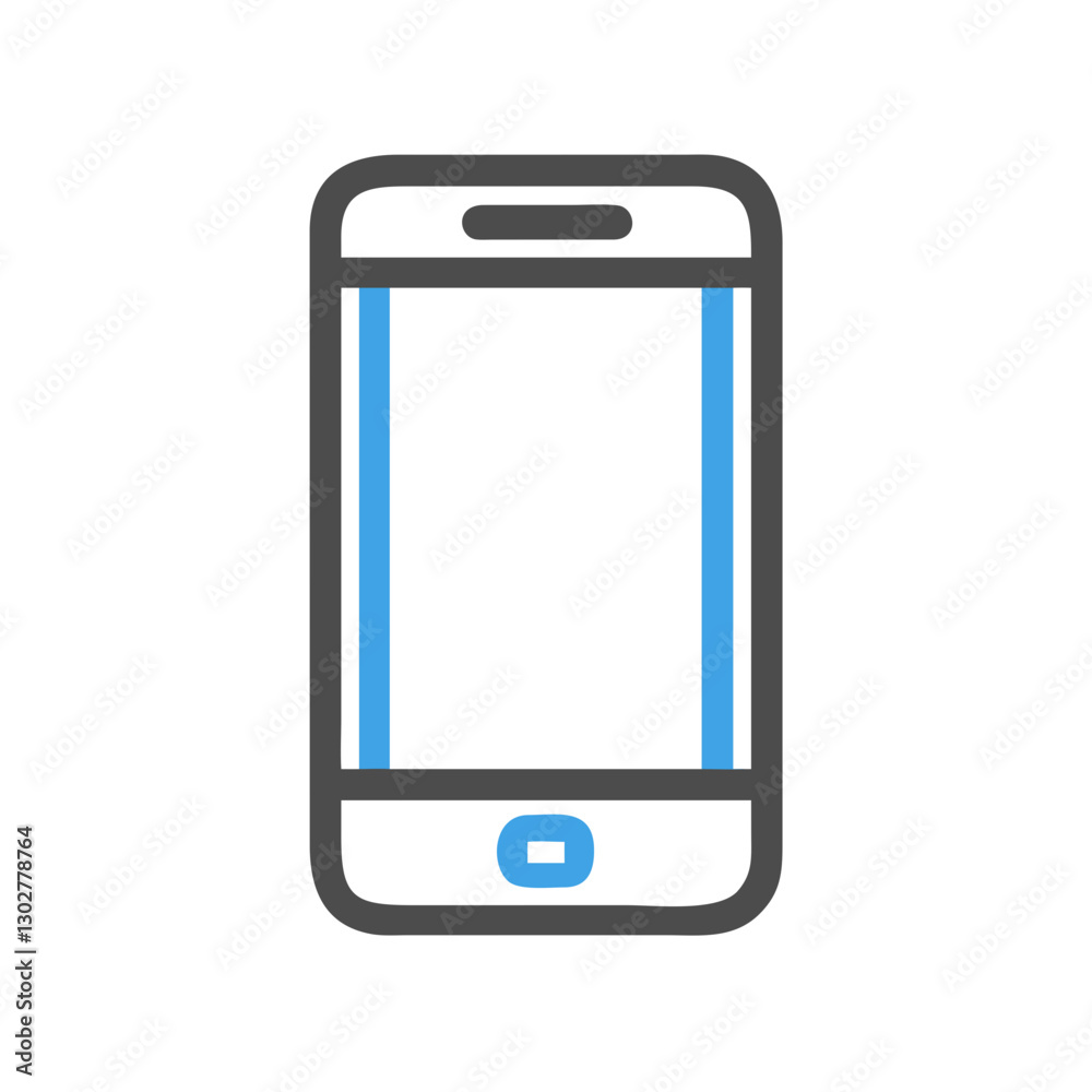 Poster mobile phone vector icon design representing modern communication technology for various application