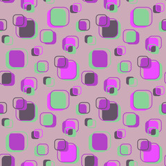 Vector - colorful square seamless pattern, small.