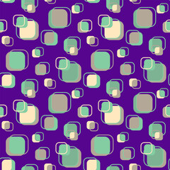 Vector - colorful square seamless pattern, small.