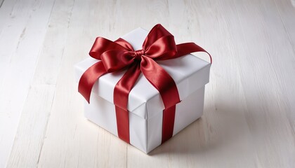 Obraz premium Gift box with curled ribbon decoration