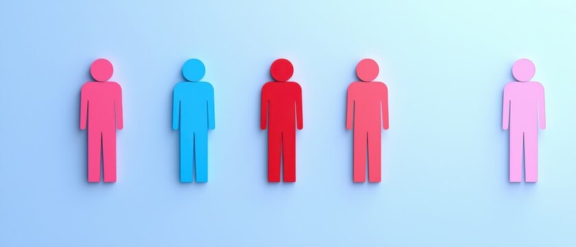 LGBTQ Infographics concept. Gender Pronouns Infographic with Soft Pastel Colored Symbols