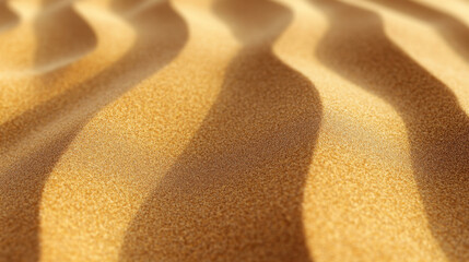 Captivating Desert Landscape: Abstract Sand Dunes Texture and Golden Patterns in Nature Photography