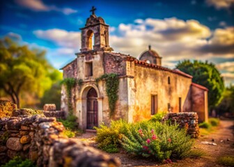 Tilt-Shift Photography: Abandoned Church in Characato, Cordoba, Argentina - Rustic Charm