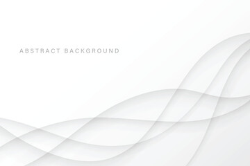 white background with simple abstract shadow line wave vector
