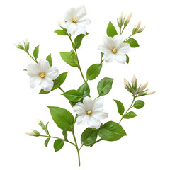 Olearia Flower isolated on transparent background