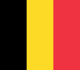Official standardized flag Kingdom of Belgium