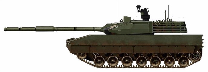 MBT concept based on the 2S25 chassis, with a new turret and 125mm gun © Tikros