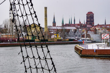 Winter Gdansk - colourful city with charm and port atmosphere 