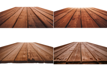 Rustic Wooden Surface with Rich Grain Patterns