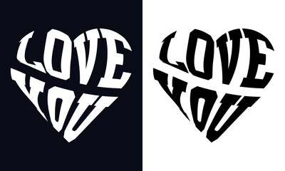 Set of black hearts in different pose. Dynamic heart feeling, love bonds, Half heart designs, silhouette of blank heart, Romantic heart , Relation of heart, Everlasting beating heart, eps10