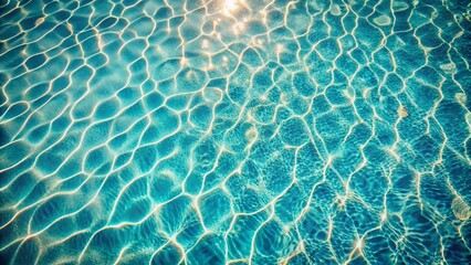 Obraz premium Vintage Aerial View of Sparkling Pool Water Texture Background