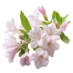 Saponaria Flower isolated on transparent background