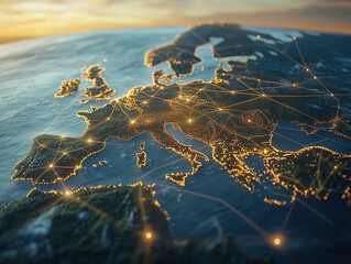 European Network Connections for Global Communication, Blockchain, and IoT Integration