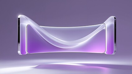 Purple Neon Wave Abstract Illustration - Digital Art Graphic Design Background