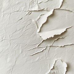A white wall with peeling paint and distressed texture creating a unique vintage aesthetic appearance