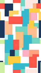 abstract blocks pattern geometric shapes design poster background