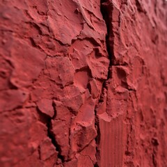 Obraz premium High-resolution commercial-grade image Close-up view of a dark red, orange and brown rock face. Emphasis on texture and cracks. Rough surface with natural light