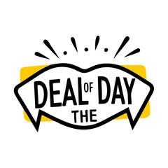 Catch the best savings with today's deal of the day in a vibrant icon style for your promotions or advertisements