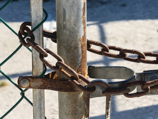 Gros plan sur une cha&icirc;ne.