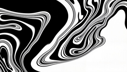 Obraz premium Dynamic black and white abstract pattern, creative expression