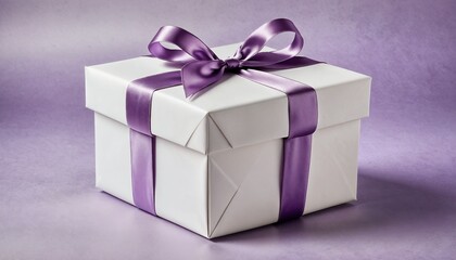 Obraz premium Gift box with curled ribbon decoration