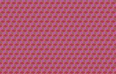 Fototapeta premium Bright seamless aztec pattern with indian traditional elements. Ruby geometric texture and boho background for textile, page fill, book covers
