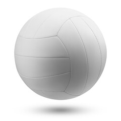 Volleyball ball isolated on white background, full depth of field