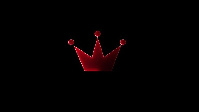 Neon king queen crown animated king queen crown icon neon logo icon luxury. Golden crown floating on a green screen background, crown of thorns on the table, queen king crown over wooden table created