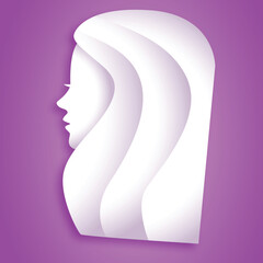 International Happy Women's Day Background Design, Icons, Calligraphy 