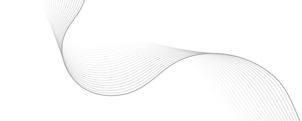 Abstract gray wave dynamic curve lines background. Energy technology concept modern backdrop design for business, presentation, banner.